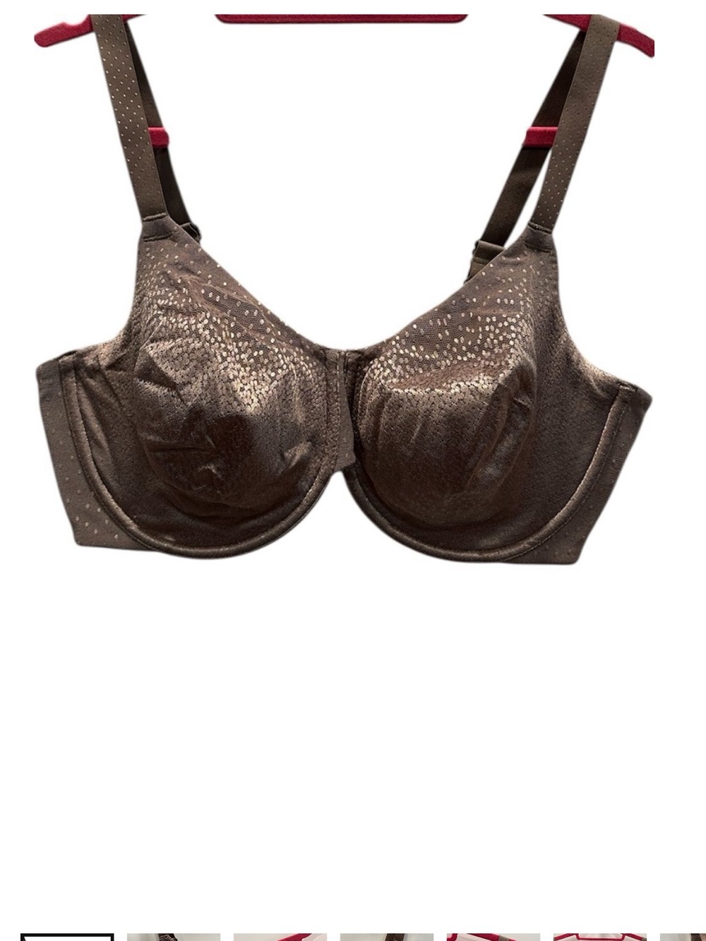 Wacoal Back Appeal Underwire Bra 38DDD Praline 855303